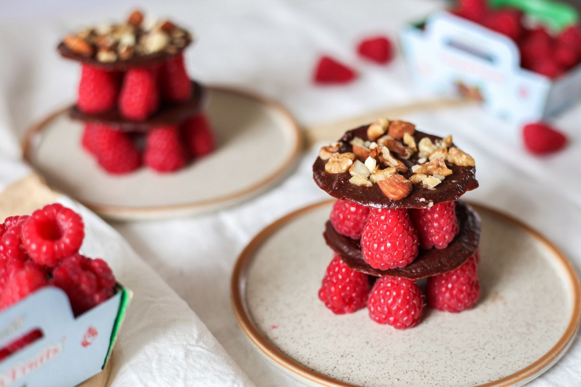 Craquant au chocolat et à la framboise