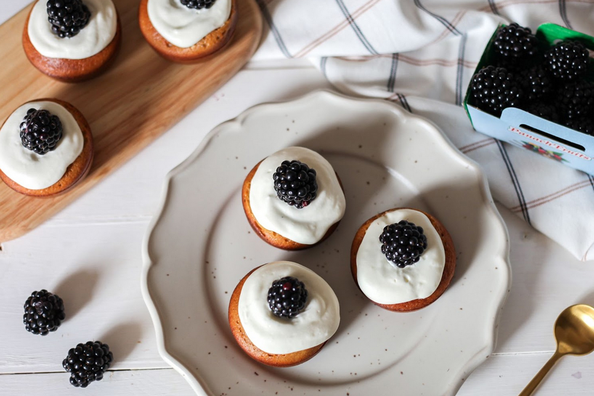 Mini cake à la mûre